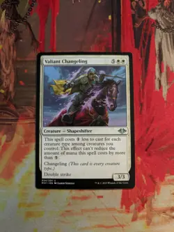 MTG Card: Valiant Changeling - Image 1