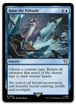 Raise the Palisade #23 (NM) Lord of the Rings LTC Magic MTG - Image 1