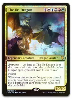 The Ur-Dragon #48 (Foil) (NM) Commander 2017 C17 Magic MTG - Image 1