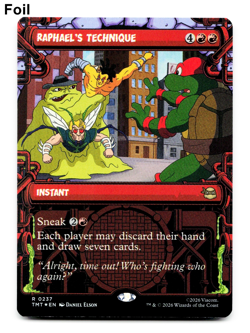 Raphael's Technique (Showcase) - FOIL - MTG: Teenage Mutant Ninja Turtles 🔥 - Image 1