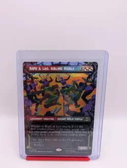 Raph & Leo, Sibling Rivals [Showcase Foil] #249 Magic TMNT - Image 1
