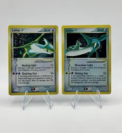 Pokemon TCG 105/107 & 106/107 Latias & Latios Gold Star! (Read Description) - Image 1