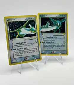 Pokemon TCG 105/107 & 106/107 Latias & Latios Gold Star! (Read Description) - Image 2