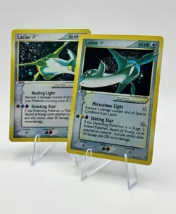 Pokemon TCG 105/107 & 106/107 Latias & Latios Gold Star! (Read Description) - Image 3