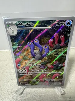 Wugtrio 224/091 Illustration Rare Shiny Pokemon Scarlet & Violet - Paldean Fates - Image 1