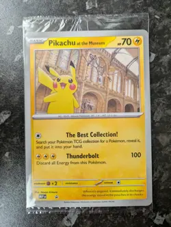 Pikachu At The Museum Jumbo Promo Pokemon Card Sealed - Image 1