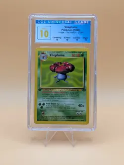 1999 Pokemon TCG Jungle 31/64 Vileplume 1st Edition CGC PERFECT 10 POP 1 - Image 1