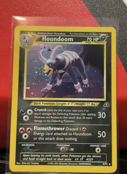 Pokemon TCG Neo Discovery Houndoom 4/75 Holo Rare - Image 1