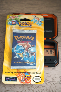 Pokemon 1999 Sealed Base Set Unlimited Booster Blister Pack Blastoise WOTC - Image 1