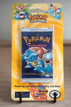 Pokemon 1999 Sealed Base Set Unlimited Booster Blister Pack Blastoise WOTC - Image 2