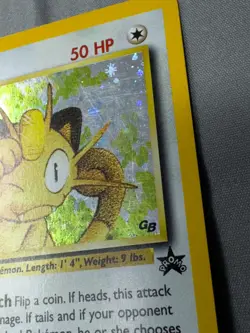 LP- Meowth Holo WotC Promo #10 Pokemon TCG Game Boy Color Vintage - Image 3