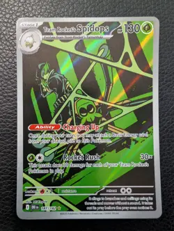 Team Rocket's Spidops - 187/182 Destined Rivals (Pokemon) Illustration Rare - Image 1