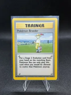 Pokemon TCG Base Set Pokemon Breeder #76/102 Unlimited Rare Vintage 1999 LP/MP - Image 1