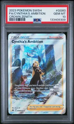 Pokemon TCG Cynthia's Ambition GG60/GG70! PSA 10! - Image 1