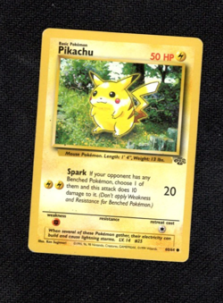 Pikachu #60/64 Jungle Unlimited Pokemon TCG MP - Image 1