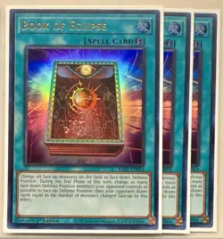 3x Book of Eclipse 1st Edition Ultra Rare RA02-EN054 Yu-Gi-Oh! - Image 1