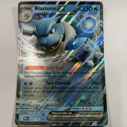 Pokemon Blastoise ex 009/165 Scarlet & Violet 151 - JUMBO CARD Blooming Waters - Image 1