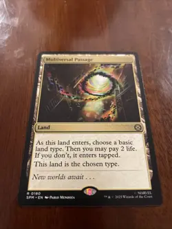 Multiversal Passage Marvel's Spider-Man Regular Rare Land Card NM MTG #180 - Image 3