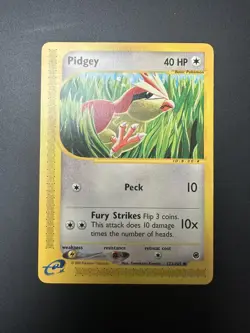 Pokemon TCG Pidgey 123/165 Expedition Base Set Regular Common Card - Image 1