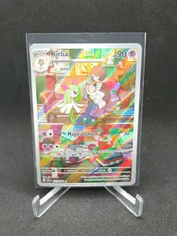 Pokemon TCG Kirlia 212/198 Scarlet & Violet Base Set Illustration Rare Card - Image 1