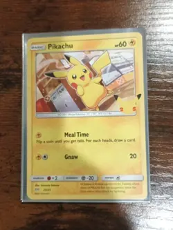Pokemon TCG Pikachu McDonalds Promo Card 25/25 25th Anniversary NON HOLO - Image 3