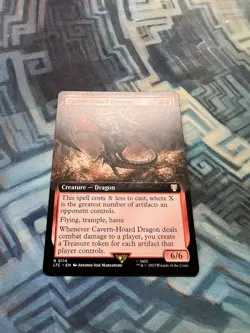 MTG Extended Art Cavern-Hoard Dragon NM Unplayed Commander: LotR - Image 2