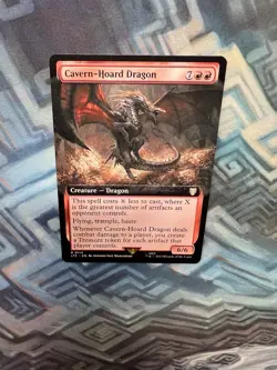 MTG Extended Art Cavern-Hoard Dragon NM Unplayed Commander: LotR - Image 3