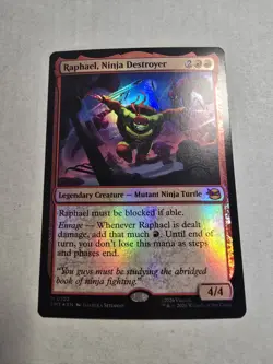 MTG TMNT - Raphael, Ninja Destroyer *FOIL* NM - Image 1