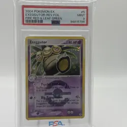 2004 Pokemon FireRed & LeafGreen #5 Exeggutor Reverse Holo PSA 9 Mint - Image 1
