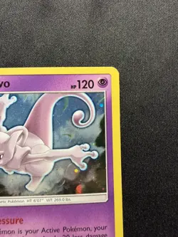 Pokemon - Mewtwo SM77 Holo Black Star Promo LP- - Image 3