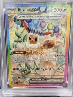 2025 POKEMON PRE EN-PRISMATIC EVOLUTIONS #167 EEVEE EX PSA 10 - Image 2