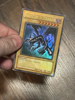 Yugioh Red-Eyes B. Dragon SDJ-001 Ultra Rare Unlimited HP Foil Bleed - Image 2