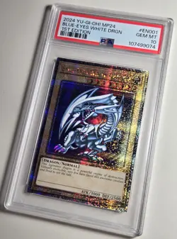 2024 YU-GI-OH! DUELING MIRRORS Blue Eyes White Dragon MP24-EN001 QCR PSA 10 - Image 3