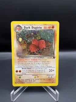 Dark Dugtrio (Holo) Unlimited Team Rocket 6/82 Pokemon Card MP - Image 1