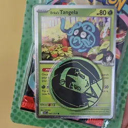 Pokemon Mega Evolution–Ascended Heroes 2-Pack Erika Tangela Foil Promo Card Coin - Image 3