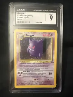 CGC 9 MINT Gengar 1999 Fossil 5/62 Holo Pokemon Card - Image 3