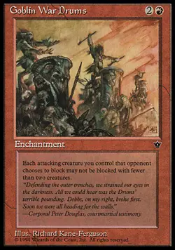 MTG - Goblin War Drums (Ferguson) Fallen Empires - Image 1
