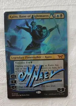 MTG KAITO FLAGELLO DEGLI INCUBI BANE OF NIGHTMARES DUSKMOURN FOIL SIGNED SHIZUKI - Image 3