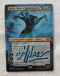 MTG KAITO FLAGELLO DEGLI INCUBI BANE OF NIGHTMARES DUSKMOURN FOIL SIGNED SHIZUKI - Image 4