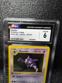 1st Edition Haunter 1999 Base Set Unlimited Pokemon Card 29/102 CGC 10 - Image 2
