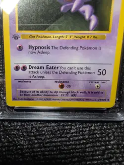1st Edition Haunter 1999 Base Set Unlimited Pokemon Card 29/102 CGC 10 - Image 3
