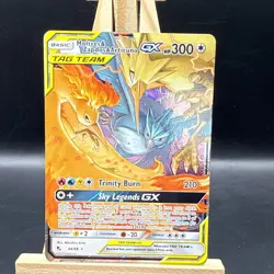 Pokemon TCG Moltres Zapdos and Articuno Tag Team GX 44/68 Hidden Fates MINT (2) - Image 1