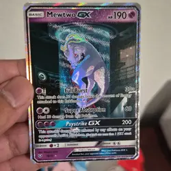 Pokemon Mewtwo GX 78/73 Shining Legends Shiny Holo Rare Full Art Card - Image 3