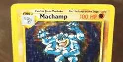 Pokemon Machamp 1st Edition Base Set 8/102 Rare Holo LP - Image 4