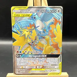 Pokemon TCG Hidden Fates #66/68 Moltres & Zapdos & Articuno GX (Full Art) MINT 2 - Image 1