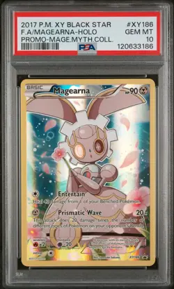 2017 POKEMON XY BLACK STAR PROMO MAGEARNA MYTHICAL COLL FULL ART/MAGEARNA PSA 10 - Image 1