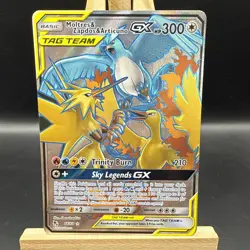 Pokemon TCG Hidden Fates #66/68 Moltres & Zapdos & Articuno GX (Full Art) MINT - Image 1