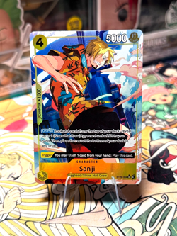 One Piece TCG Sanji ST29-004 (ALT ART) SR Egghead Starter Deck English - Image 1