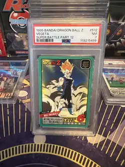 Vegeta Dragon Ball Z Carddass Super Battle Card TCG 512 Bandai Japanese gg682 - Image 1