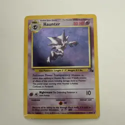 Pokemon Haunter – Fossil Set Holo (1999) Card - Image 1